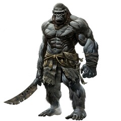 Fototapeta premium Anime Gorilla Warrior