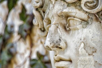 Naklejka premium Greek art sculpture design.