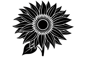 Creative Flower Silhouette Vector Art Illustration – SVG Design.