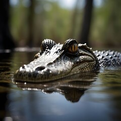 Obraz premium alligator in the everglades
