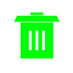trash bin icon vector simple design illustration 
