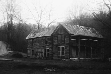 Obraz premium Rustic house (black and white)