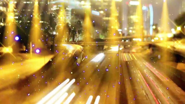 Light background city road light