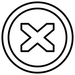 Obraz premium Level Crossing Icon