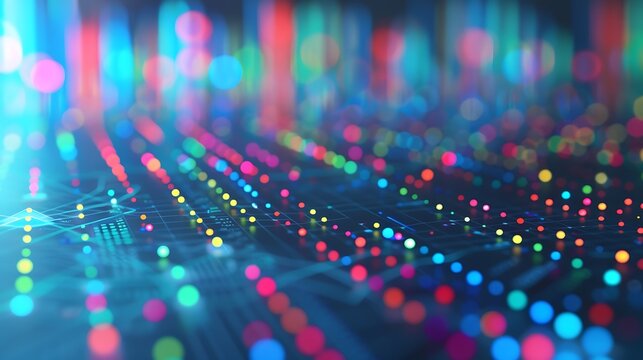 Create a scatter plot with dots clustering upwards, depicting a clear positive trend between stock prices and trading volume, reflecting increased market engagement.