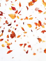 Obraz premium Feuilles d'Automne Tombant avec Flou