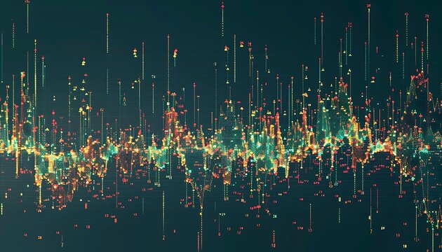 Generate a scatter plot depicting a strong positive relationship between stock prices and trading volumes, with points clustering towards the upper right, signaling heightened investor engagement.