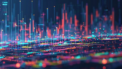 Generate a scatter plot where rising stock prices correlate positively with increasing trading volumes, each dot showcasing a robust upward trend, indicating heightened market engagement.