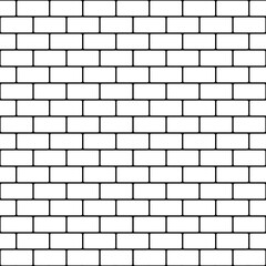 Endless brick flap pattern, abstract, monotone, black and white, background