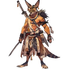 Fototapeta premium Anime Kangaroo Warrior 