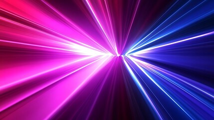 Abstract background with pink and blue streaks radiating outwards from a white center.