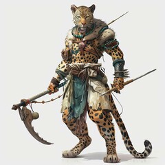 Anime Leopard Warrior