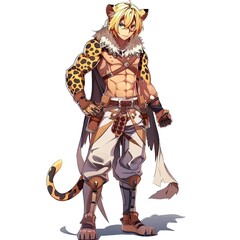 Anime Leopard Warrior