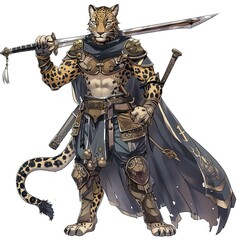 Anime Leopard Warrior
