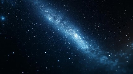 Obraz premium Cosmic dust drifting through a starry night sky in deep space, space background, ethereal cosmic photography