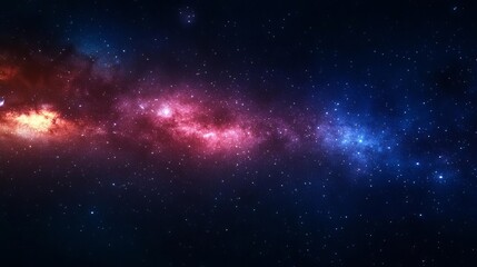 Obraz premium Cosmic dust drifting through a starry night sky in deep space, space background, ethereal cosmic photography