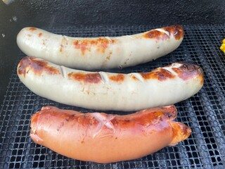 BBq - Wuürste auf dem Grill