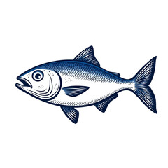 Naklejka premium Shimmering sardine fish with metallic silver and blue hues isolated on transparent background 
