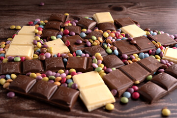 photo, snack, variety, delicious, candy, taste, dessert, different, choco, assortment, bite, sugar, chocolate, ingredient, bar, premium, enjoy, pile, mix, bag