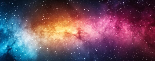 Vibrant cosmic dust clouds with a backdrop of distant stars, space background, astrophotography precision