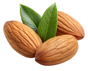 almonds isolated on transparent background png