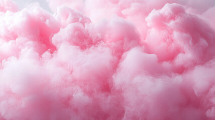 Fluffy Pink Cotton Candy Texture