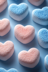 Obraz premium Colorful pastel marshmallows background
