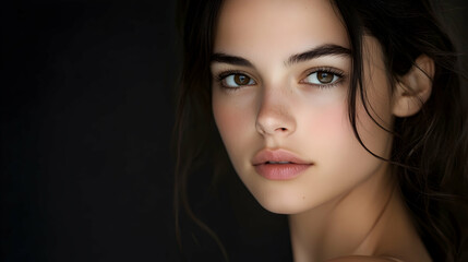 Fototapeta premium Professional studio photo portrait of a attractive beautiful young woman,