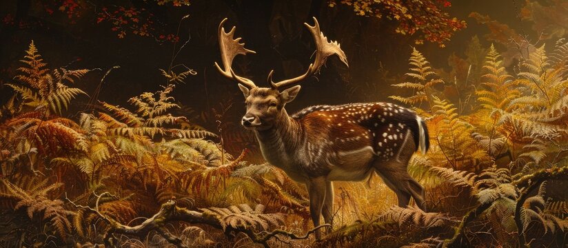 Stag Fallow Deer Wildlifeferns Bracken