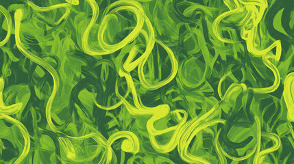 Abstract background including green color, Generative AI.