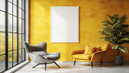 Colourful living room High-Tech Interior Design Style