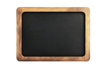 blank blackboard isolated on transparent background
