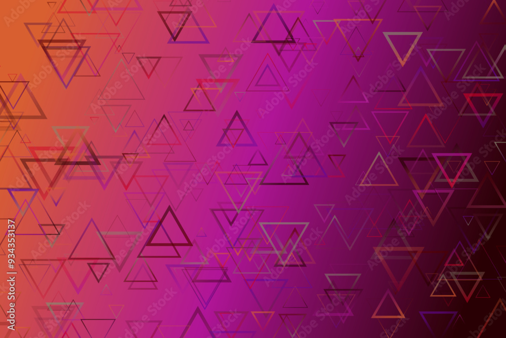 Poster random geometrical triangle web site background - abstract geometric vector graphic design with tria