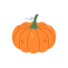 Vector illustration of a pumpkin isolated on a white background