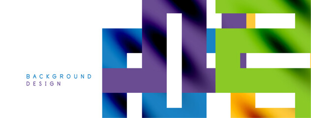 Colorful squares, lines minimal abstract background. Vector Illustration For Wallpaper, Banner, Background, Card, Book Illustration, landing page