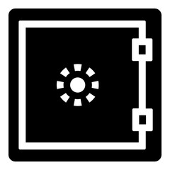 Obraz premium Safe Icon - Solid Style
