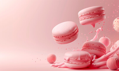 Obraz premium macaron, dessert, cute, delicious, sweet, sugar, France, confectionery, dessert,