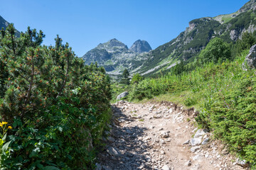 Landscape of Rila Mountain near Malyovitsa peak, Bulgaria