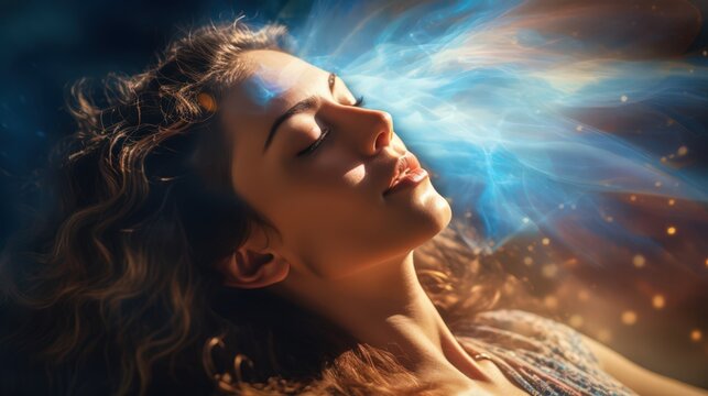 Energy woman, healing feminity