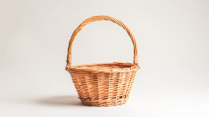 Basket on white background