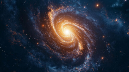 spiral galaxy in deep space