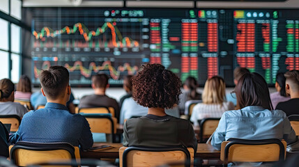 Obraz premium People Stock Market data analysis. Financial, Stock, Market
