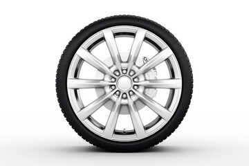 Obraz premium car wheel on white background 