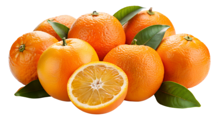 orange isolated on transparent background png