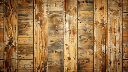 Worn, rustic, and distressed old wooden floor with cracked and faded wooden planks, scratches, and scuffs, illustrated in a vintage vector style.