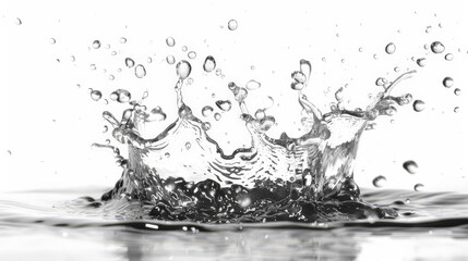 Dynamic Water Splash in Morning Light 
