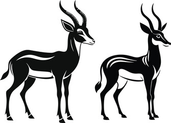 springbok vector art illustration vector illustration 