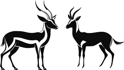 springbok vector art illustration vector illustration 