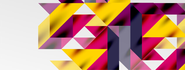 Tech minimal overlapping triangle shapes elements geometric graphic pattern