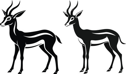 springbok vector art illustration vector illustration 